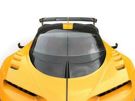 gul lopp bil - huva närbild skott - 3d illustration foto