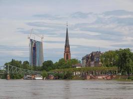 utsikt över frankfurt, tyskland foto