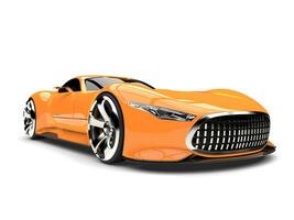 värme Vinka orange modern super sporter bil - närbild skott foto