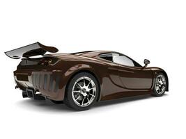 metallisk brun modern snabb super bil - bak- se foto