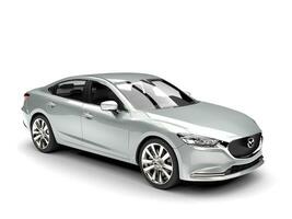 silver- mazda 6 2018 - 2021 modell - 3d illustration - isolerat på vit bakgrund foto