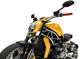 modern gul super cykel - svans extrem närbild skott foto