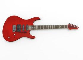 röd gitarr 2 foto