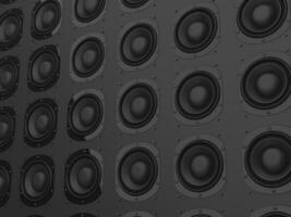 vägg av svart matt sub bashögtalare bas musik högtalare foto