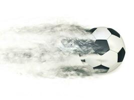 snabb fotboll - rök spår foto