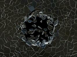 närbild skott av glas skakande i cirkulär form - 3d illustration foto