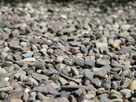 sten jord mönster, naturlig sten textur, jord trottoar bakgrund foto