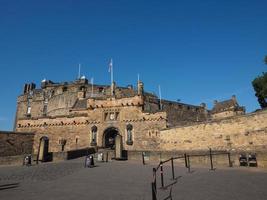 edinburgh slott i Skottland foto