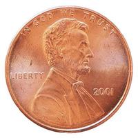 1 cent mynt, USA foto