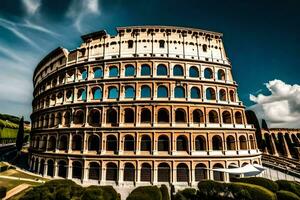 de colosseum i rom, Italien. ai-genererad foto