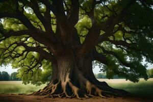 de träd av liv, de träd av liv, de träd av liv, de träd av liv. ai-genererad foto