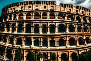 de colosseum i rom, Italien. ai-genererad foto