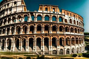 de colosseum i rom, Italien. ai-genererad foto