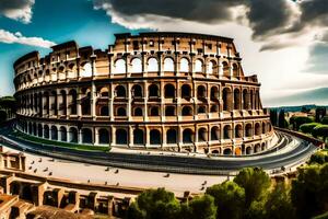 de colosseum i rom, Italien. ai-genererad foto