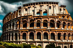 de colosseum i rom, Italien. ai-genererad foto