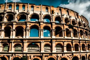 de colosseum i rom, Italien. ai-genererad foto