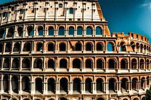 de colosseum i rom, Italien. ai-genererad foto