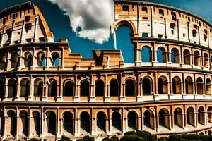 de colosseum i rom, Italien. ai-genererad foto