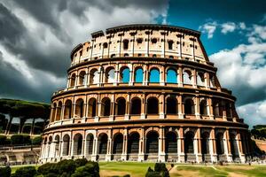 de colosseum i rom, Italien. ai-genererad foto