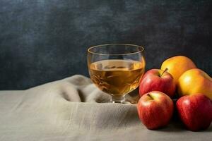 traditionell mat av jewish ny år Semester av tradition eller religion. rosh hashanah med kopia Plats begrepp förbi ai genererad foto