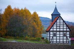 vintage gammal tysk arkitektur bondgård foto