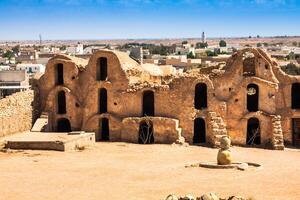 medenine tunisis traditionell ksour berber befäst spannmålsmagasin foto