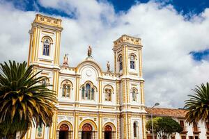 san Martin de turer katedral belägen på de sogamoso stad central fyrkant kallad torg de la villa foto