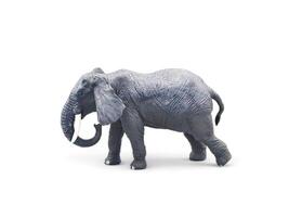 elefant miniatyr- djur- på vit bakgrund foto