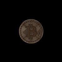 3D render bitcoin koncept. nya virtuella pengar. kryptovaluta