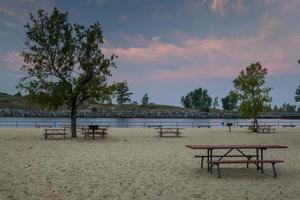 picknickområde, Holland State Park foto