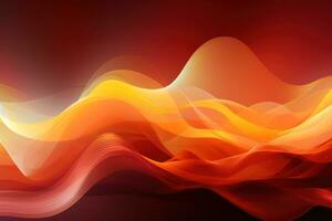 en visuell av musik vågor från ett orange bakgrund foto