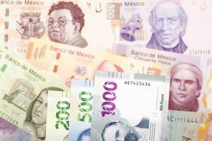 mexikansk pesos en företag bakgrund foto