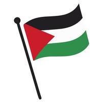 palestina flagga grafisk på vit bakgrund foto