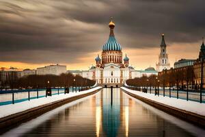 de katedral av st Petersburg, st Petersburg, Ryssland. ai-genererad foto