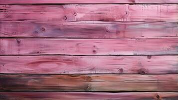 ett abstrakt utomhus- scen av vibrerande rosa trä- plankor lockar till utforska en värld av möjlighet och mysterium, ai generativ foto