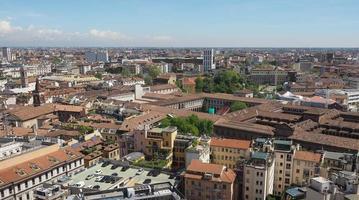 Flygfoto över Milan, Italien