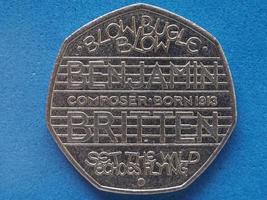 50 pence mynt, Storbritannien foto