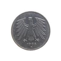 vintage tyskt mynt isolerat foto