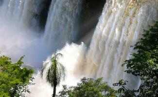 argentina, populär turism destination av iguazu nationell vattenfall parkera naturskön landskap foto