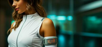 wearable tech gadgetar för spårning grundläggande vitala i modern biohacking praxis foto