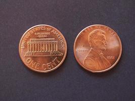 1 cent mynt, USA
