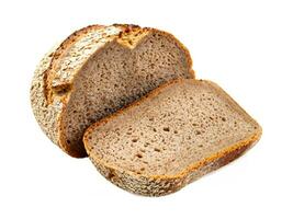 bröd isolerad på vit bakgrund foto