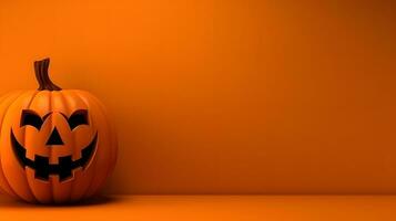 halloween pumpa bakgrund mall baner ai generativ foto