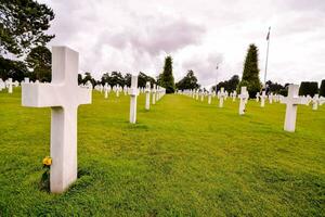 amerikan kyrkogård i normandie foto