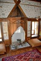 original- årgång antik interiör av en turkiska hus foto