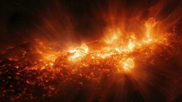slående bild av de solens yta under en magnetisk storm, foto