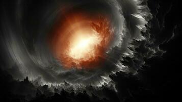 utsökt Foto av en koronala hål under en magnetisk storm