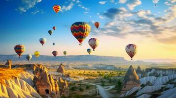 ballong flyga i turism parkera - Kalkon cappadocia foto