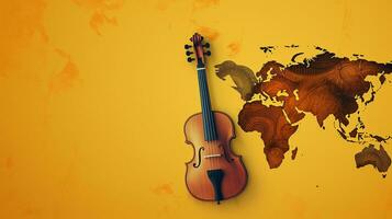 kulturell mångfald genom musik värld musik dag fester foto