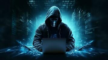 försvara mot cyber brottslingar skyddande din digital värld foto